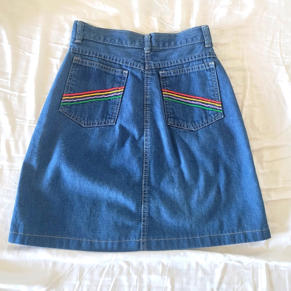 80s Vintage Denim skirt